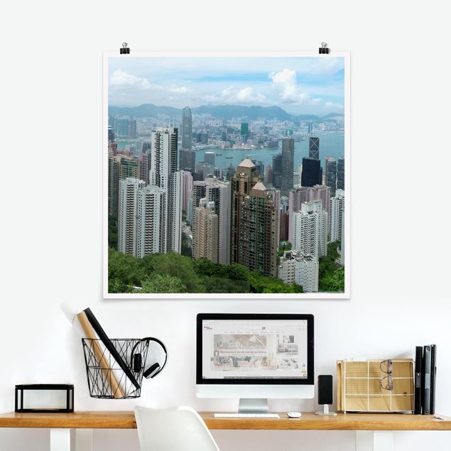 Poster - Guardando Hong Kong - Quadrato 1:1