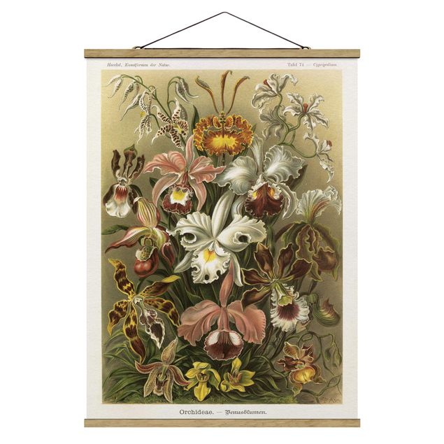 Foto su tessuto da parete con bastone - Consiglio Orchid Vintage - Verticale 4:3