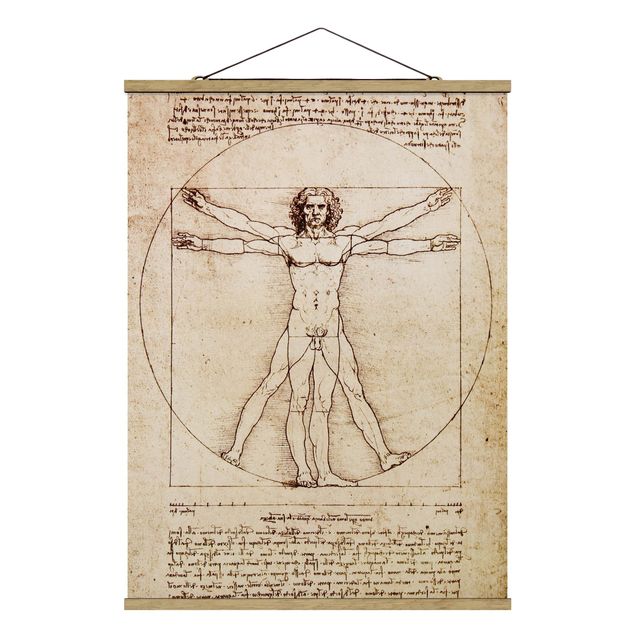 Foto su tessuto da parete con bastone - da Vinci - Verticale 4:3