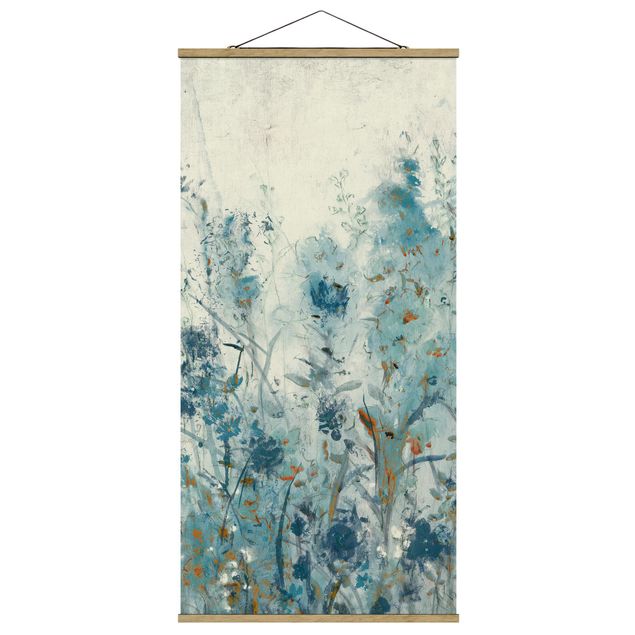 Quadro su tessuto con stecche per poster - Blue Spring Meadow II - Verticale 2:1