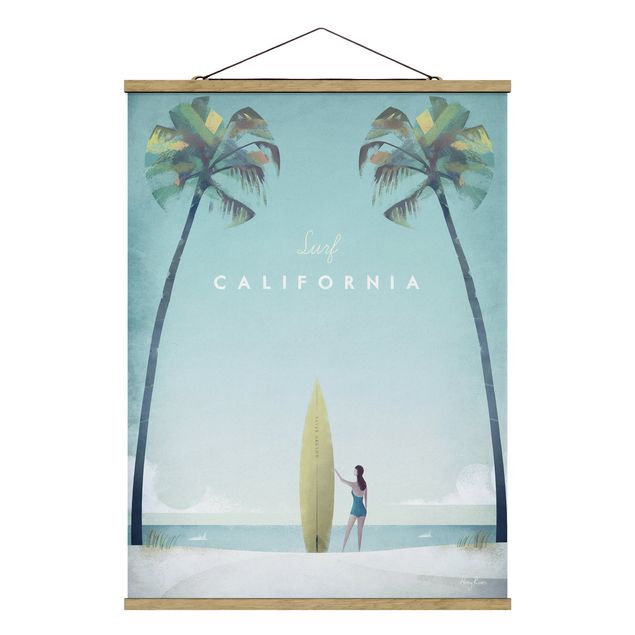 Foto su tessuto da parete con bastone - Poster di viaggio - California - Verticale 4:3