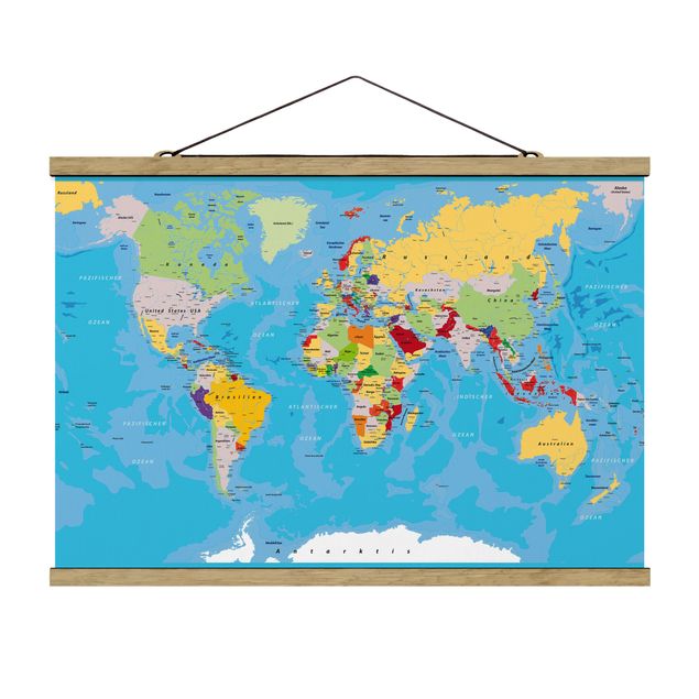 Foto su tessuto da parete con bastone - Paesi del mondo - Orizzontale 2:3