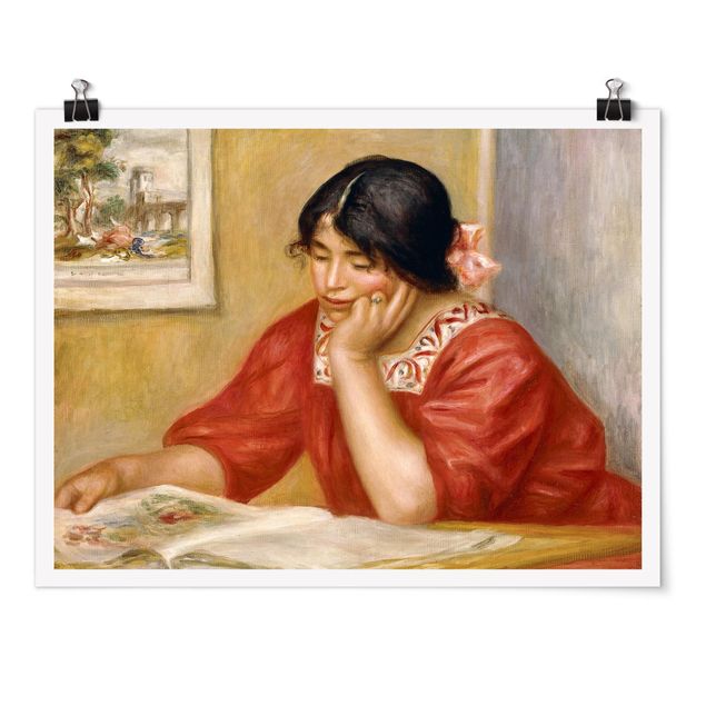 Poster - Auguste Renoir - Leontine Reading - Orizzontale 3:4