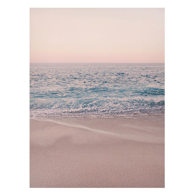 Lavagna magnetica - Spiaggia oro rosa la mattina