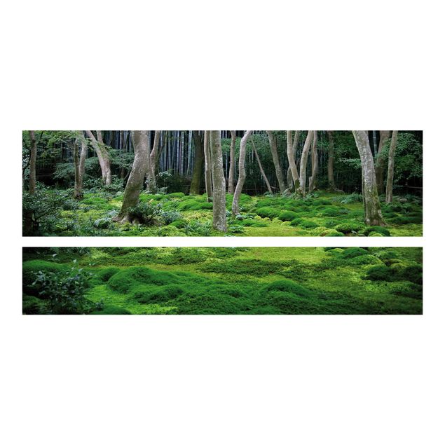 Carta adesiva per mobili IKEA - Malm Letto basso 160x200cm Japanese Forest