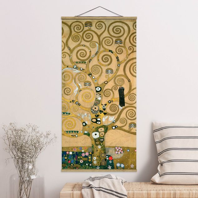Quadro su tessuto con stecche per poster - Gustav Klimt - Tree Of Life - Verticale 2:1