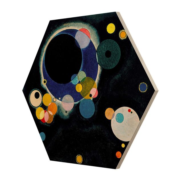 Esagono in legno - Wassily Kandinsky - Circles schizzo