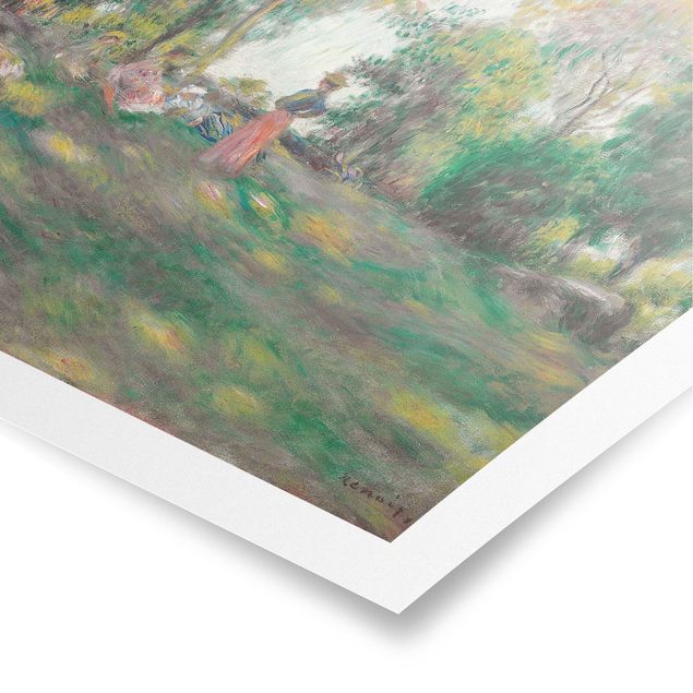 Poster - Auguste Renoir - Paesaggio con figure - Quadrato 1:1