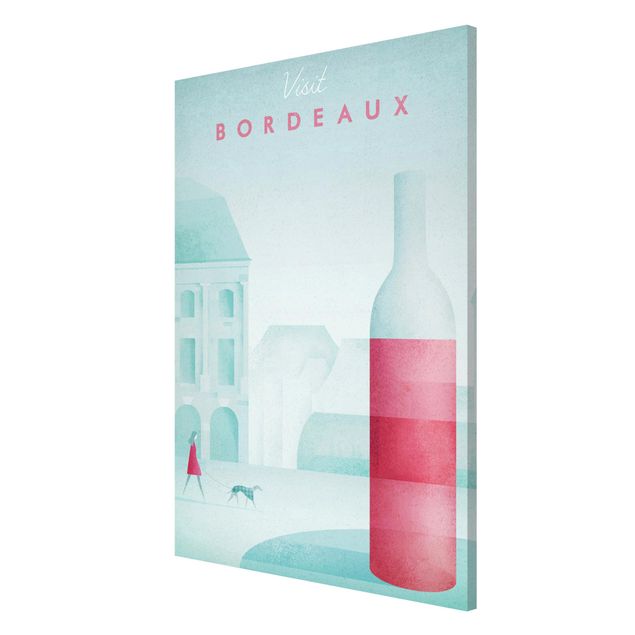 Lavagna magnetica - Poster viaggio - Bordeaux - Formato verticale 2:3