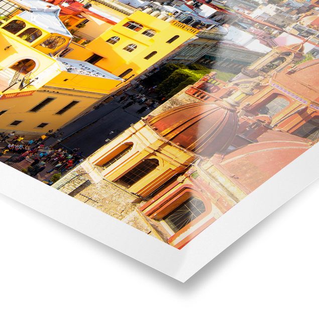 Poster - Case colorate Guanajuato - Verticale 4:3