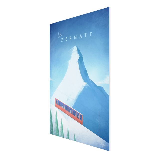 Stampa su Forex - Poster di viaggio - Zermatt - Verticale 3:2