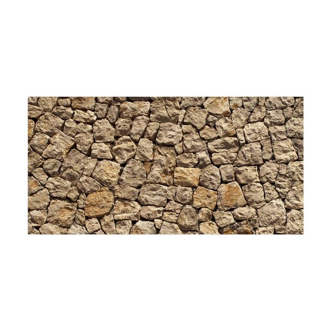 Tappeti effetto pietra Vecchio muro di ciottoli