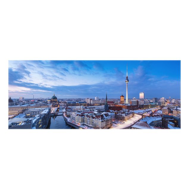 Paraschizzi in vetro - Neve a Berlino - Panorama 5:2