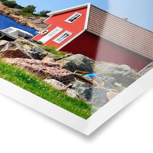 Poster - Vacanze in Norvegia - Quadrato 1:1