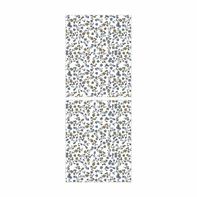 Carta adesiva per mobili IKEA - Billy Libreria - Mille fleurs flower pattern