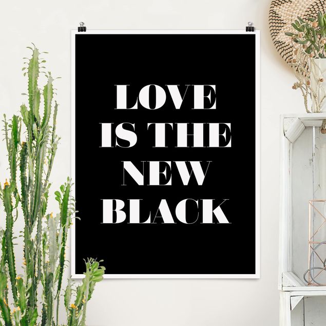 Poster - L'amore è il nuovo nero - Verticale 4:3