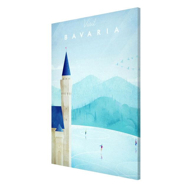 Lavagna magnetica - Poster TRAVEL - Baviera - Formato verticale 2:3