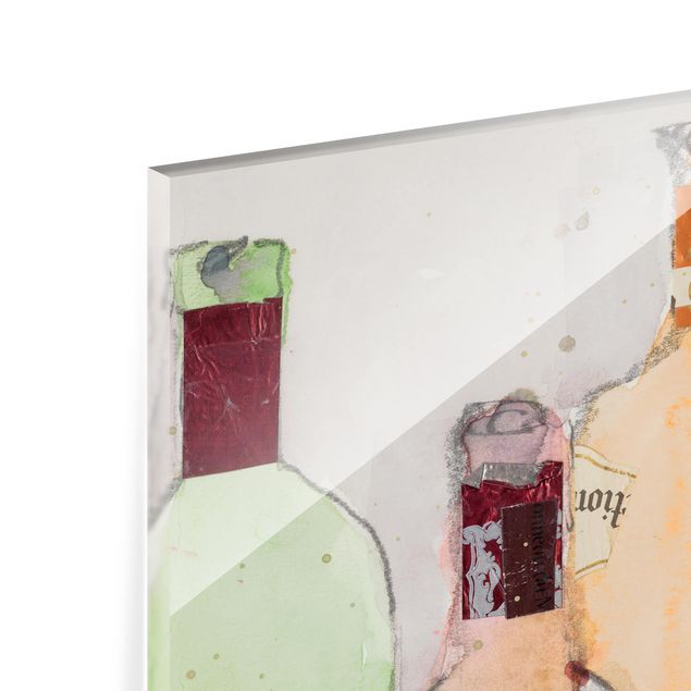 Paraschizzi in vetro - Wine Bottles In Watercolor II