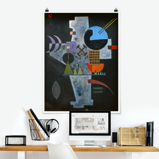 quadro astratto Wassily Kandinsky - Forma a croce