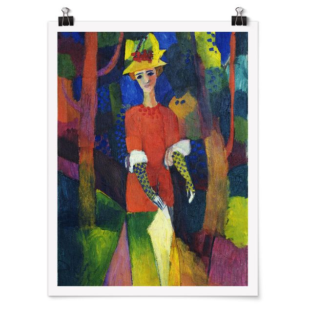 Poster - August Macke - Lady In The Park - Verticale 4:3