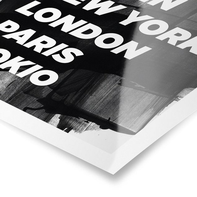 Poster - Berlino New York a Londra - Quadrato 1:1