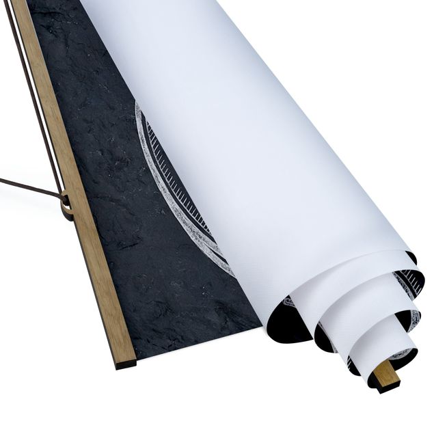 Quadro su tessuto con stecche per poster - pasta italiana - Verticale 2:1