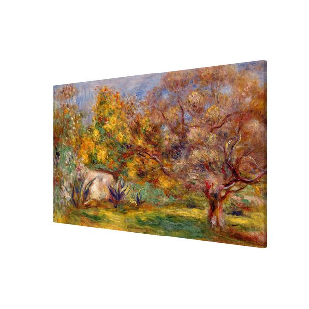 Lavagna magnetica - Auguste Renoir - giardino con ulivi - Formato orizzontale 3:2