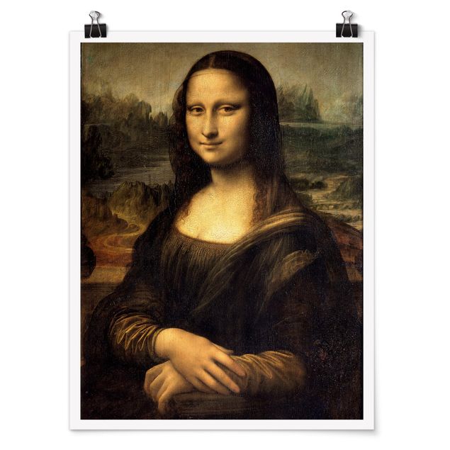 Poster - Leonardo Da Vinci - Monna Lisa - Verticale 4:3