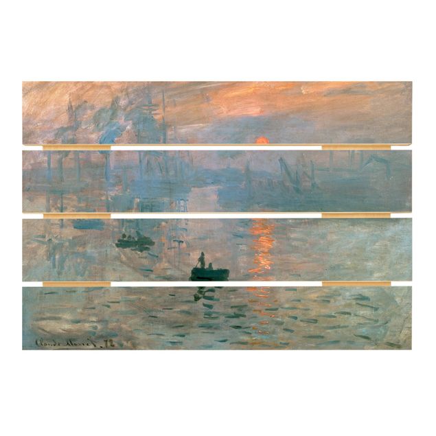 Stampa su legno - Claude Monet - Impressione - Orizzontale 2:3
