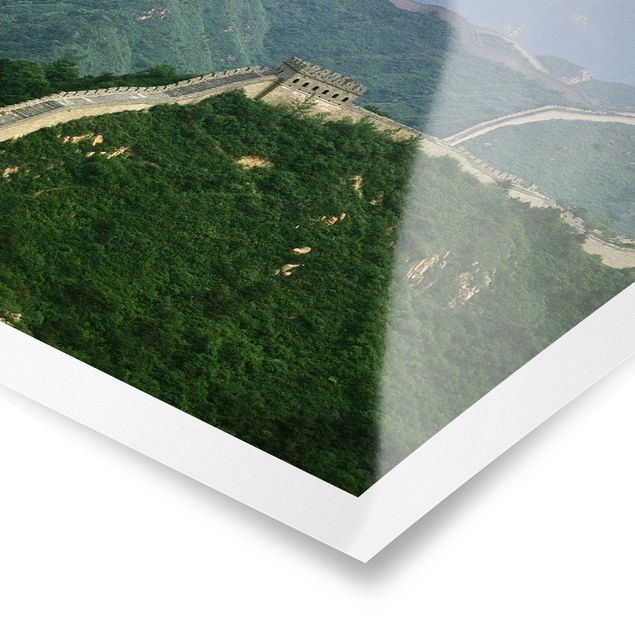 Poster - La Grande Muraglia cinese a cielo aperto - Quadrato 1:1