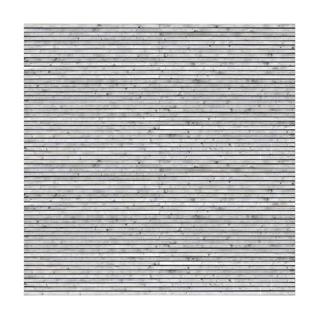 Tappeti grigi Parete di legno con strisce strette in bianco e nero