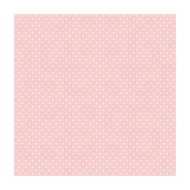 Tappeti bagno grandi No.YK57 Puntini bianchi su rosa chiaro