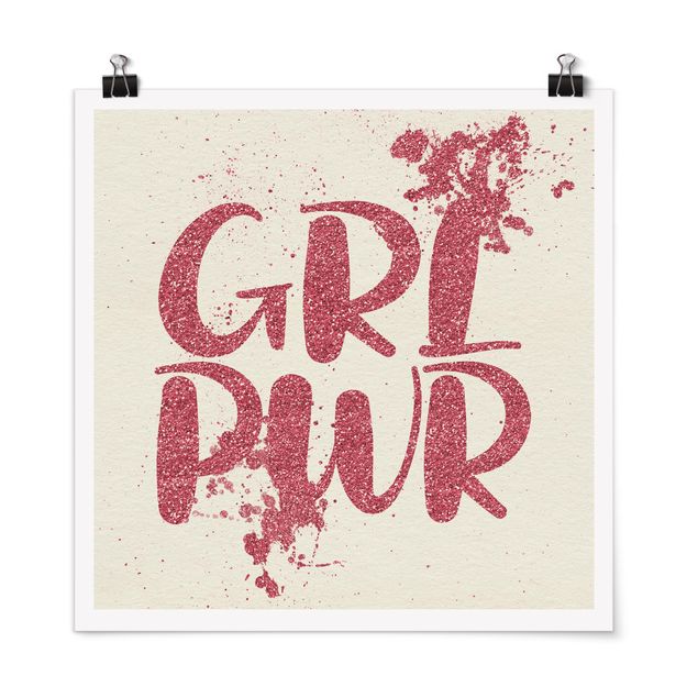 Poster - Girl Power - Quadrato 1:1