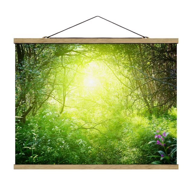 Foto su tessuto da parete con bastone - Sogno Magic Forest - Orizzontale 3:4