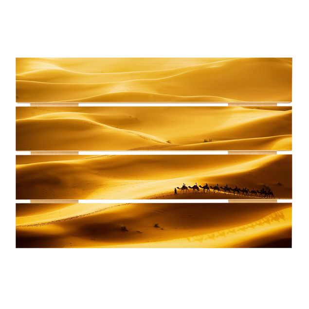 Stampa su legno - dune dorate - Orizzontale 2:3