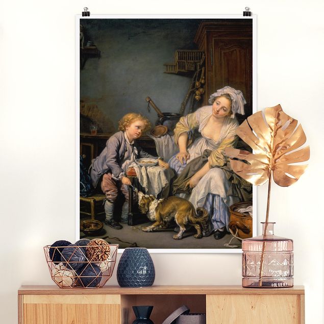 Jean Baptiste Greuze quadri Jean Baptiste Greuze - Il bambino viziato