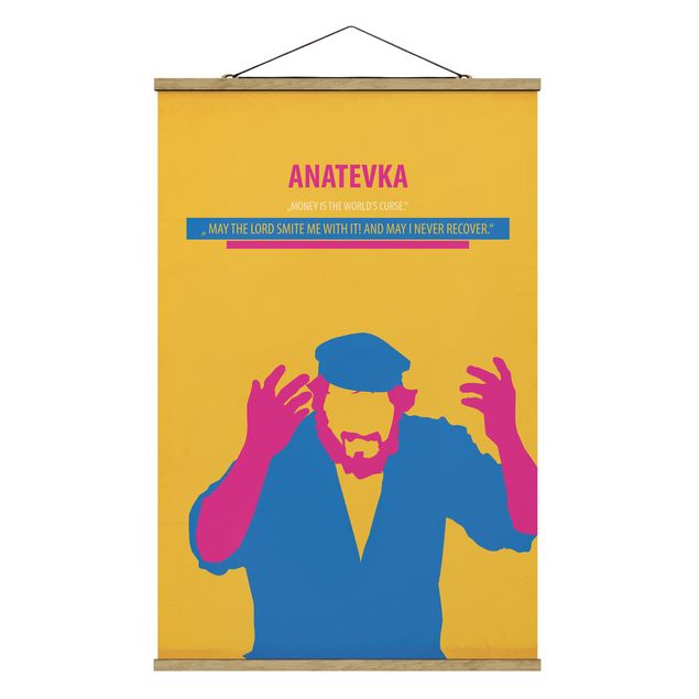 Foto su tessuto da parete con bastone - Film Poster Anatevka - Verticale 3:2