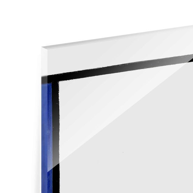 Quadro in vetro - Piet Mondrian - Composizione III - Quadrato 1:1