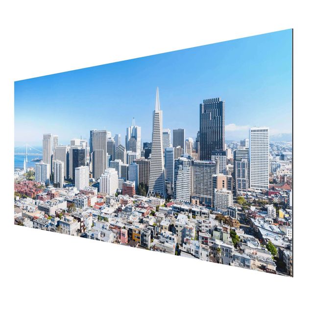 Stampa su alluminio - Skyline di San Francisco