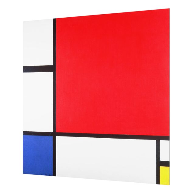 Paraschizzi in vetro - Piet Mondrian - Composition Red Blue Yellow