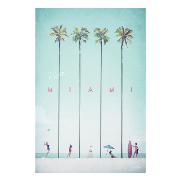 Stampa su Forex - Poster viaggio - Miami - Verticale 3:2