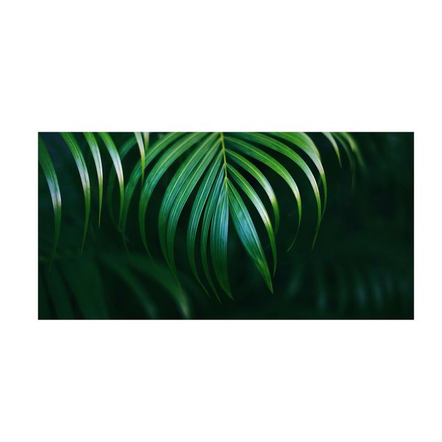 Tappeto bagno verde Fronde di palma