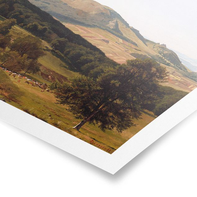Poster - Albert Bierstadt - monte e di valle - Orizzontale 2:3