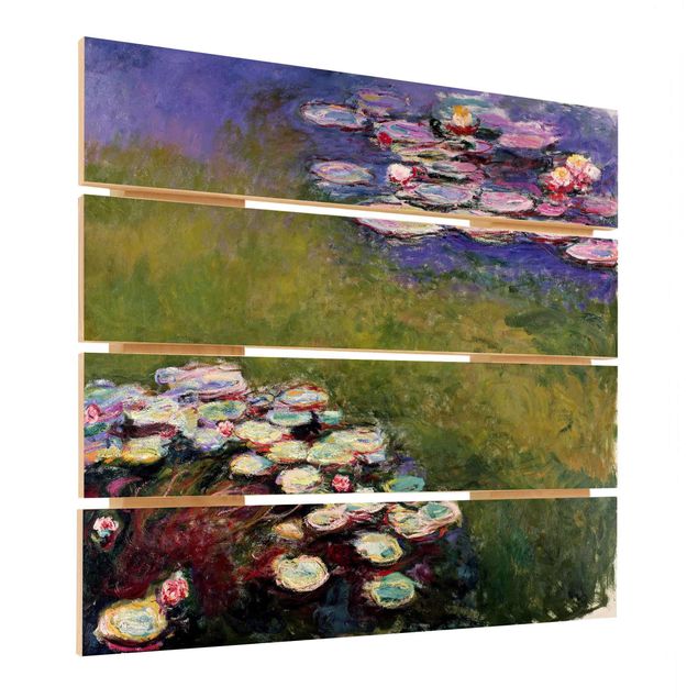 Stampa su legno - Claude Monet - Ninfee - Quadrato 1:1