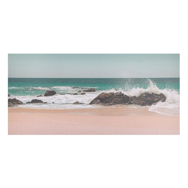 Lavagna magnetica - Spiaggia assolata in Messico