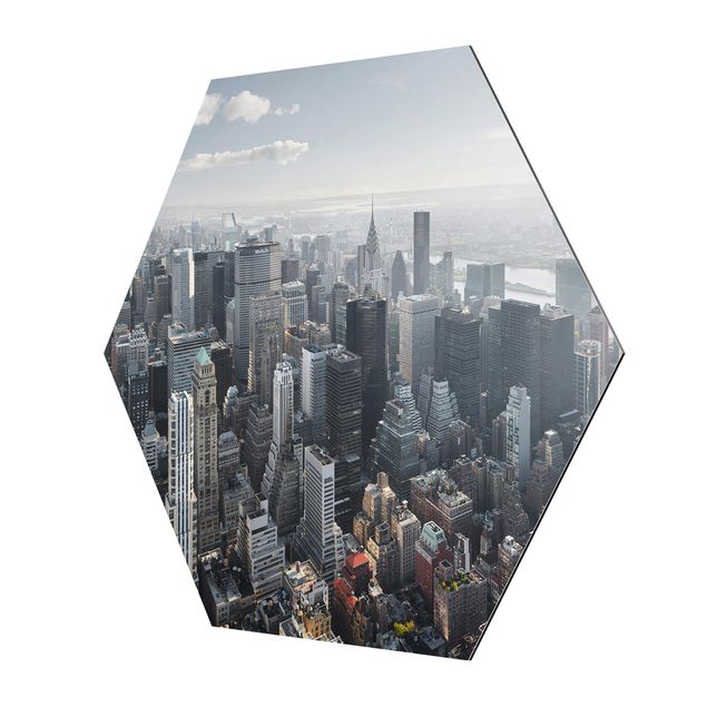 Esagono in Alluminio Dibond - Upper Manhattan New York City