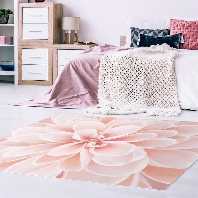 Tappeti moderni soggiorno Dalia in rosa pastello