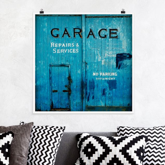 Poster - garage - Quadrato 1:1