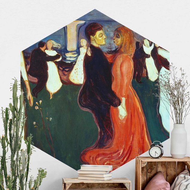 Tapete abstrakte Optik Edvard Munch - La danza della vita