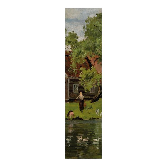 Set tende a pannello Edvard Munch - Scena sul fiume Akerselven